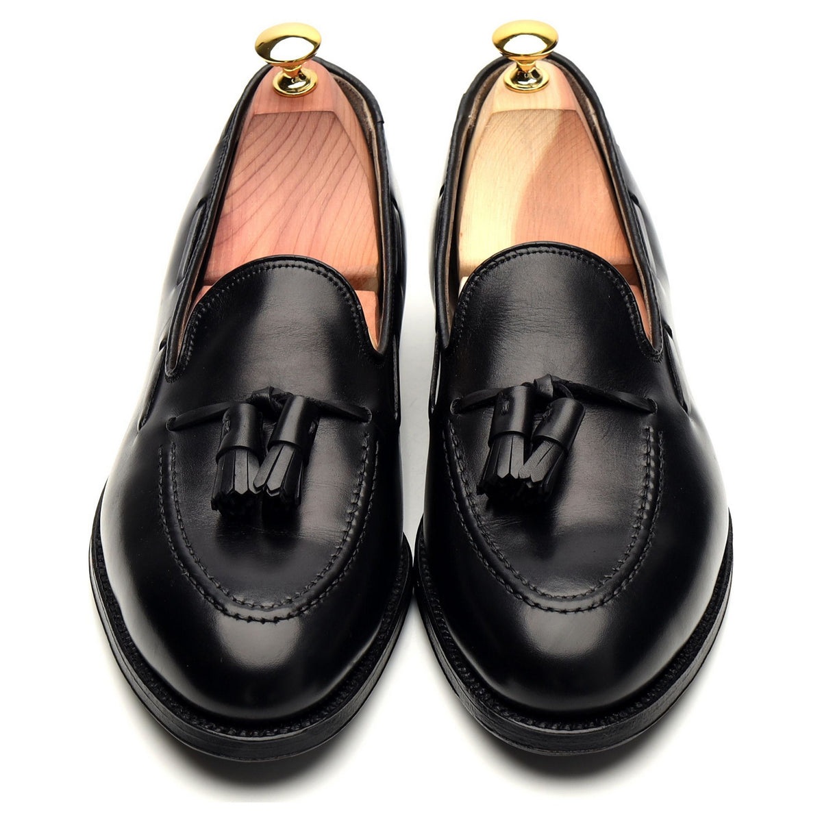 &#39;660&#39; Black Leather Tassel Loafer UK 8.5 US 9.5 C