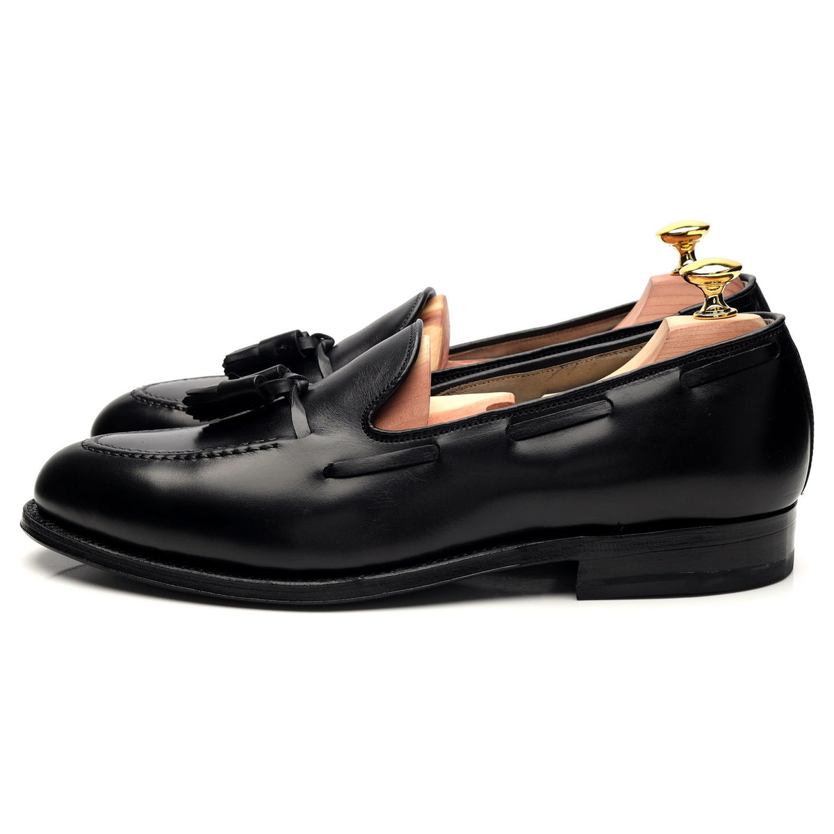 &#39;660&#39; Black Leather Tassel Loafer UK 8.5 US 9.5 C