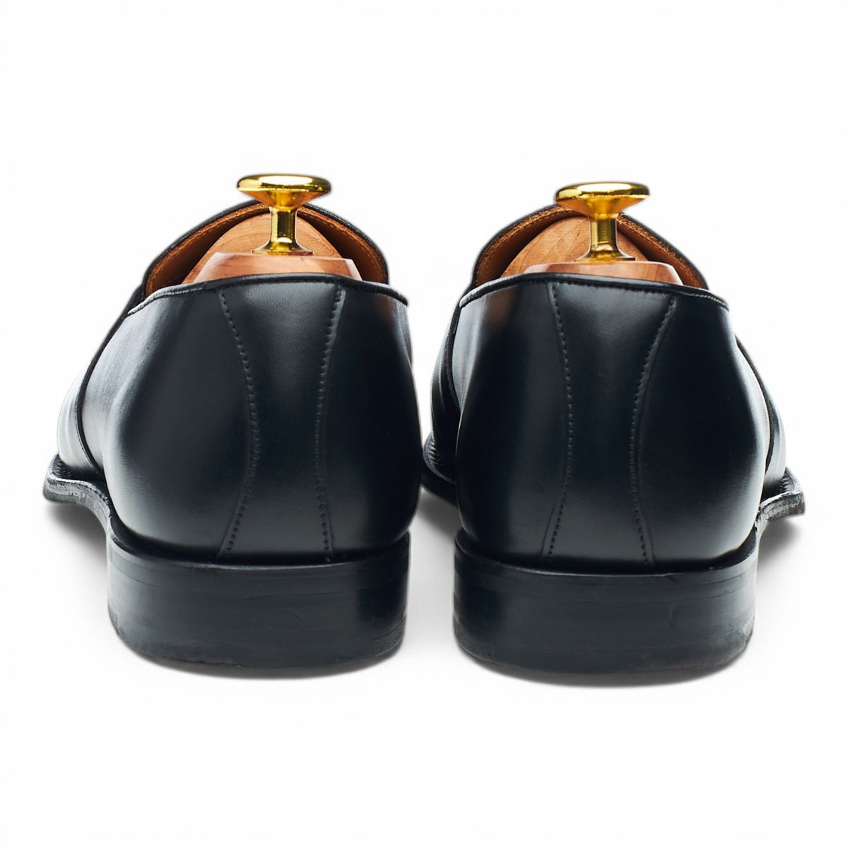 'Gracechurch' Black Leather Loafers UK 8 F