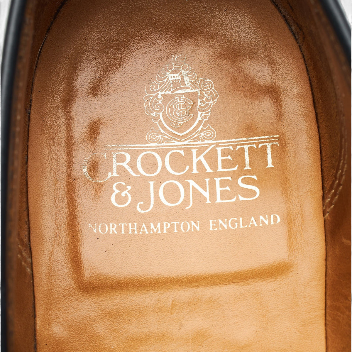 'Boston' Black Leather Loafers UK 8.5 E