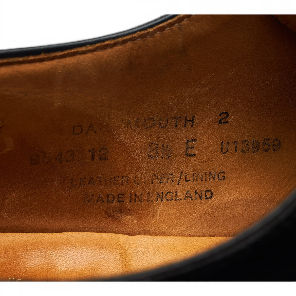 'Dartmouth 2' Black Leather Derby UK 8.5 E