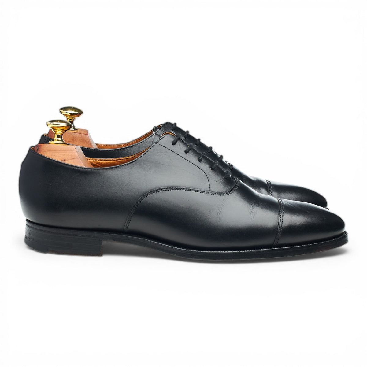 'Connaught' Black Leather Oxford UK 7.5 F