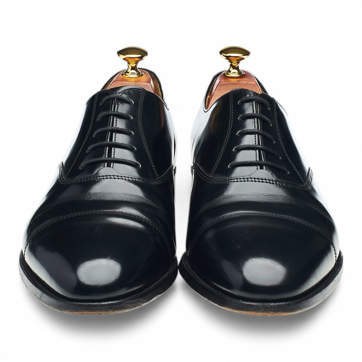 'Arnold' Black Leather Oxford UK 8 G