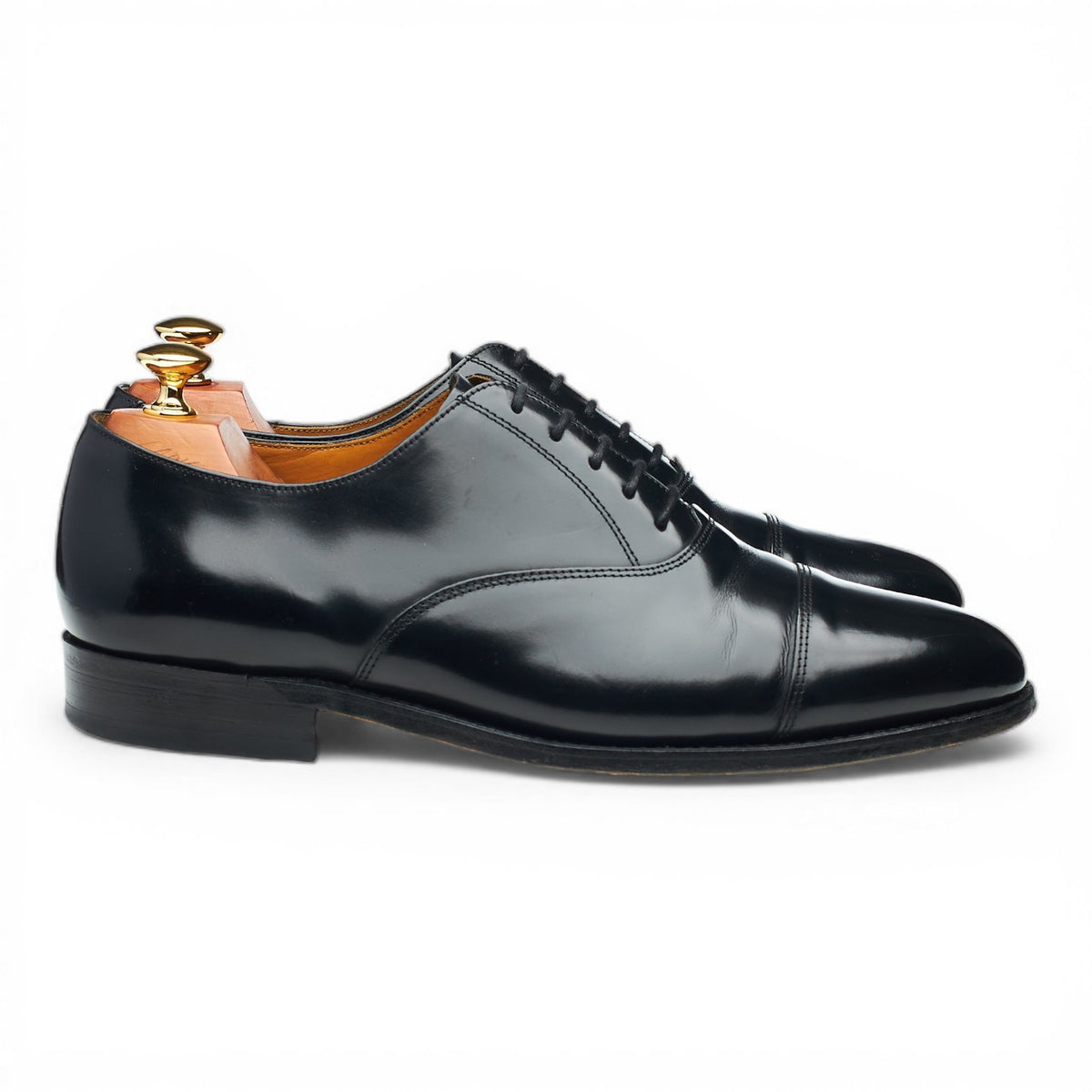 'Arnold' Black Leather Oxford UK 8 G