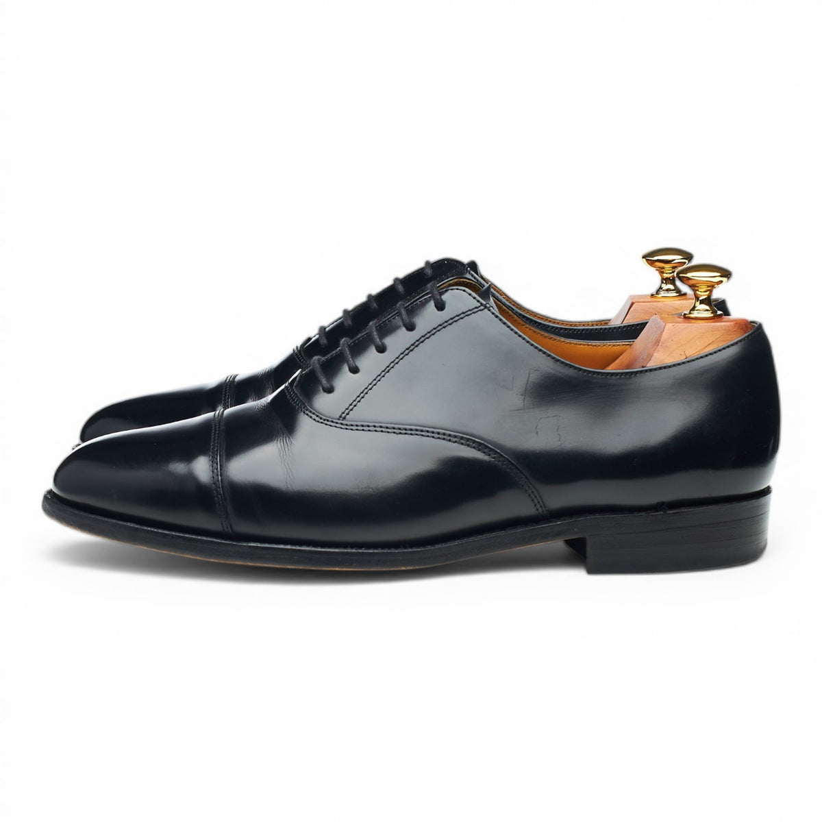 'Arnold' Black Leather Oxford UK 8 G