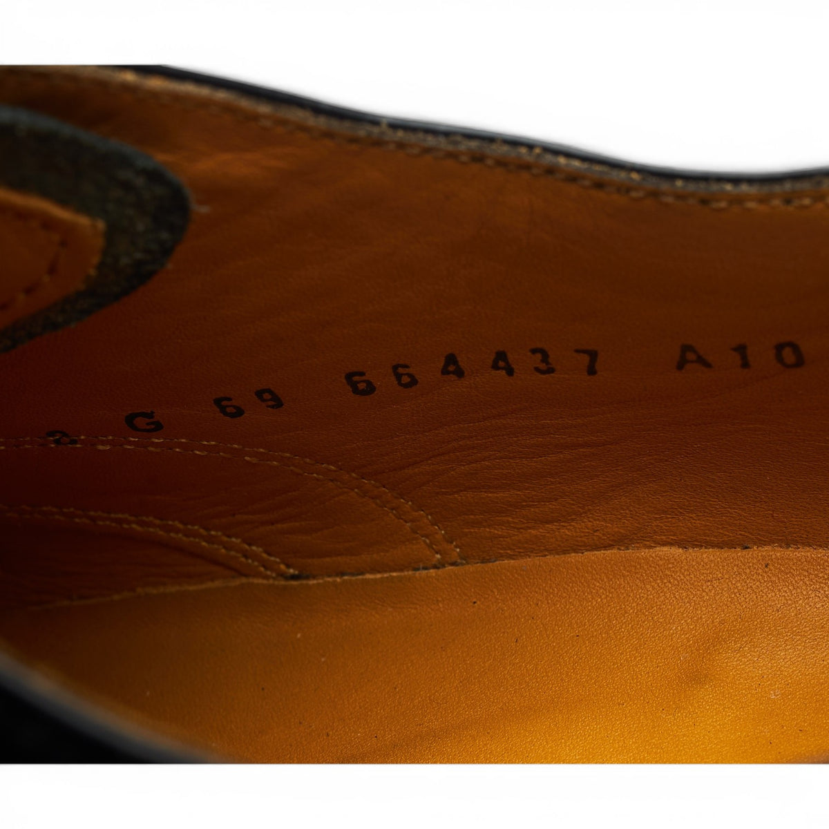 'Arnold' Black Leather Oxford UK 8 G