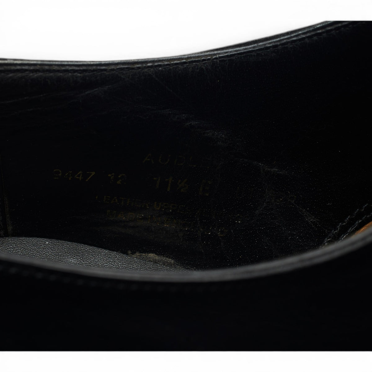 'Audley' Black Leather Oxford UK 11.5 E
