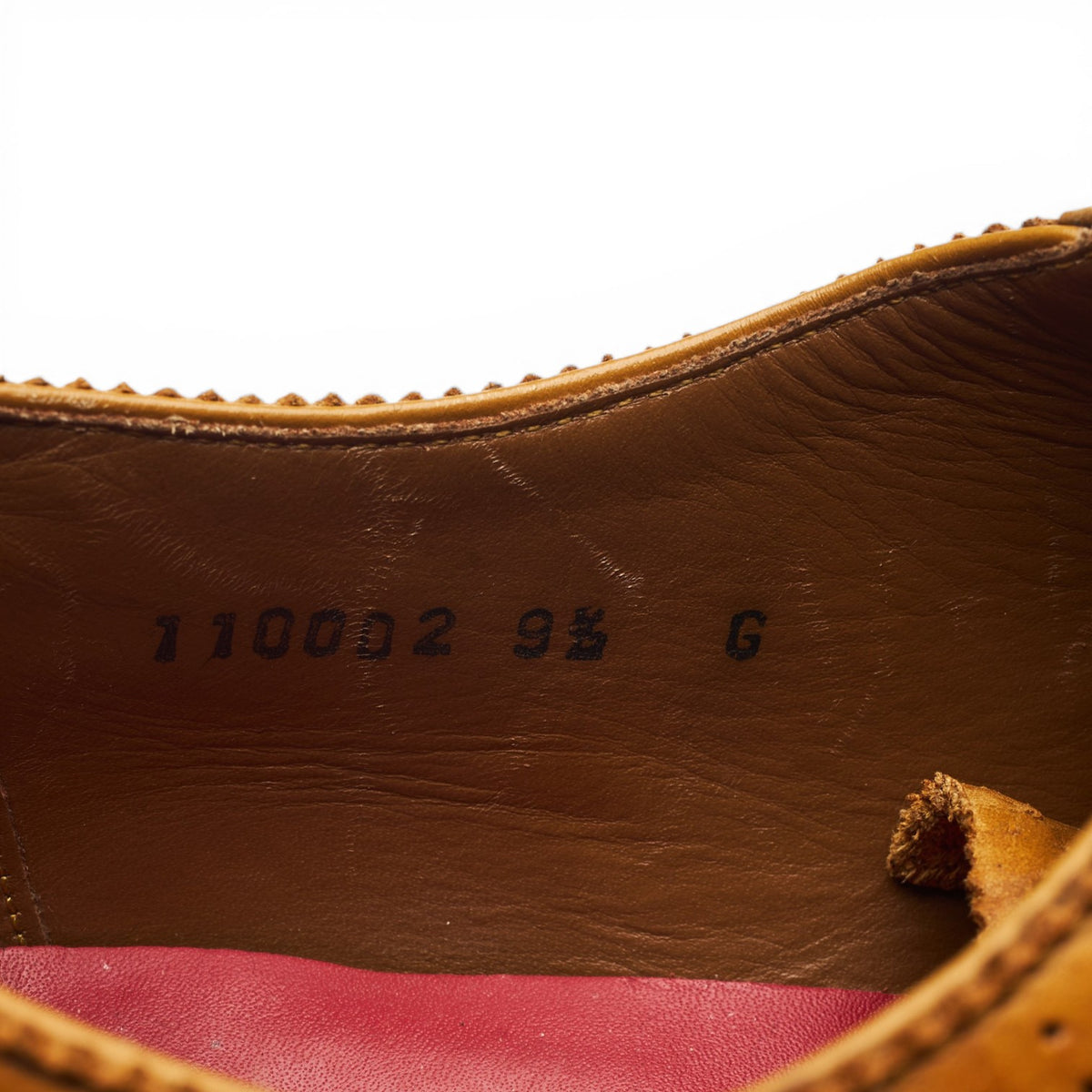 'Stanley' Tan Brown Leather Oxford Brogues UK 9.5 G