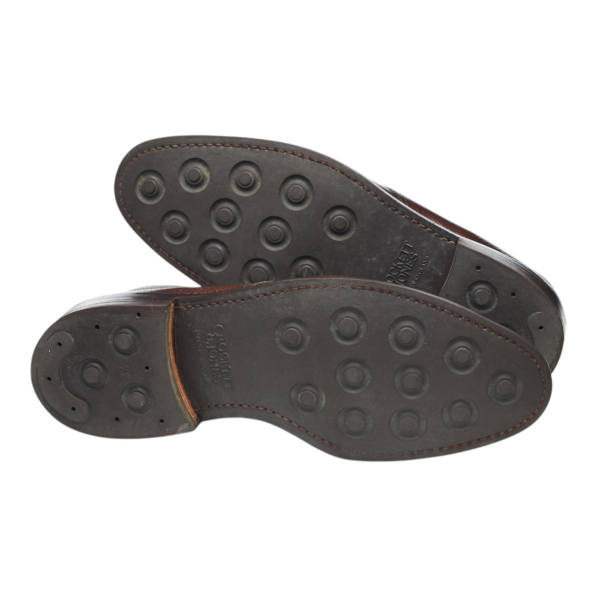 'Brecon' Dark Brown Grain Leather Chukka Boots UK 8.5 E