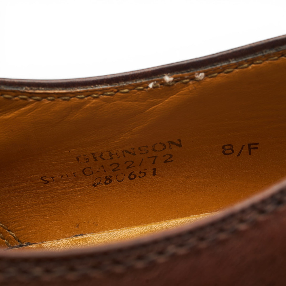 Dark Brown Leather Derby UK 8 F