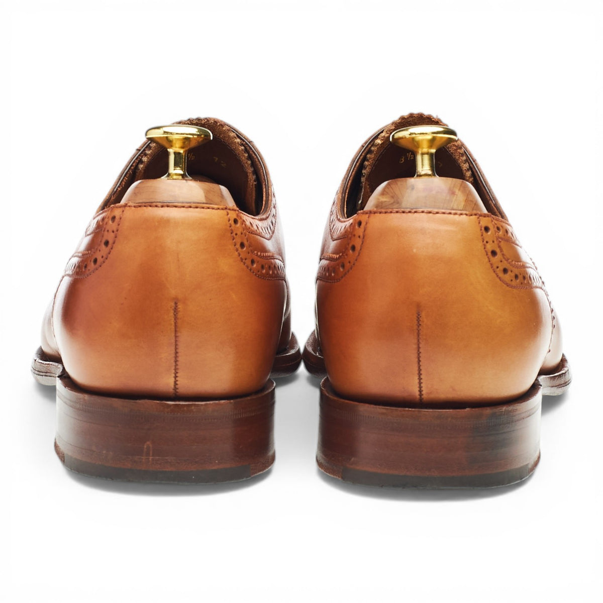 Charles Tyrwhitt Tan Brown Leather Oxford Brogues UK 8.5 F