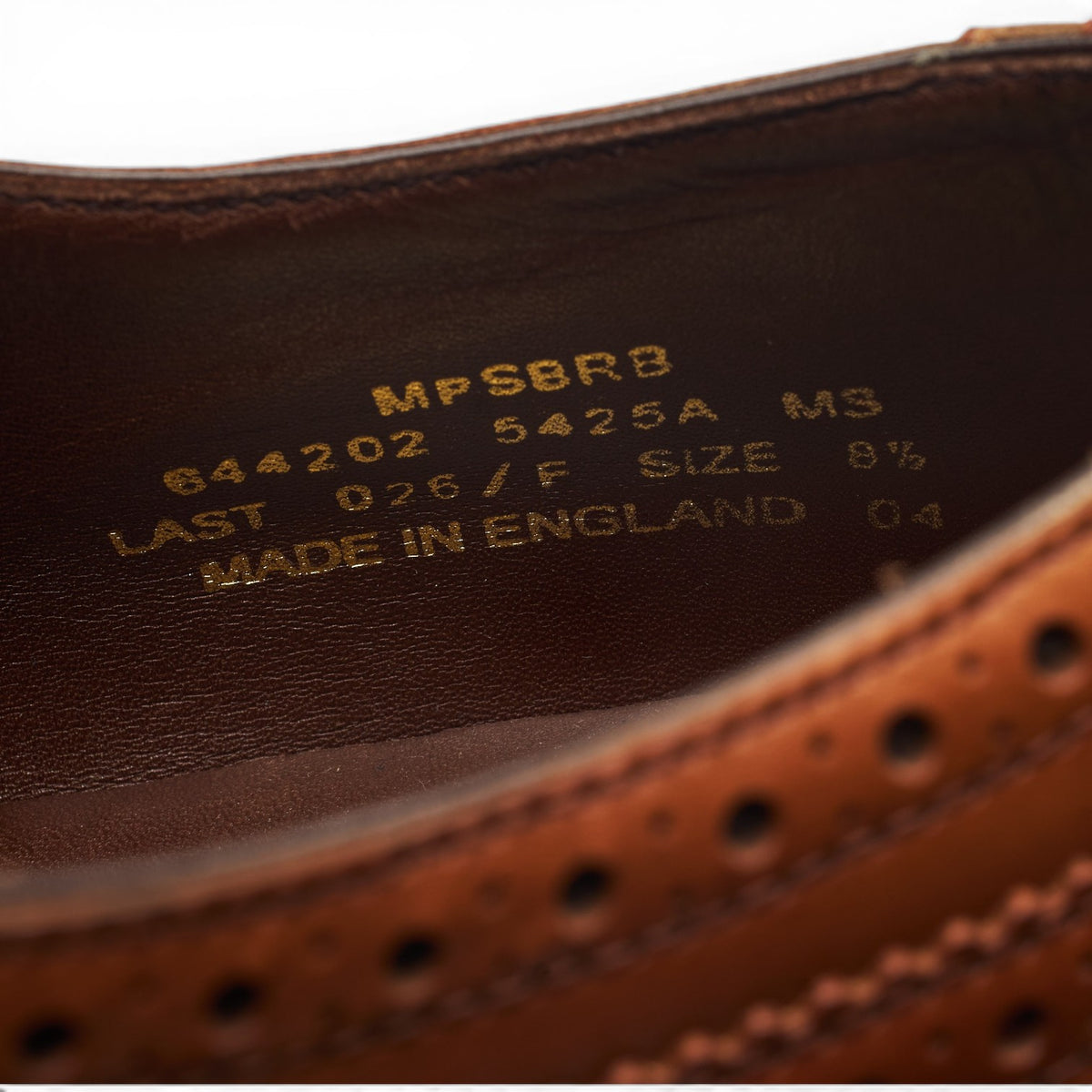 Charles Tyrwhitt Tan Brown Leather Oxford Brogues UK 8.5 F