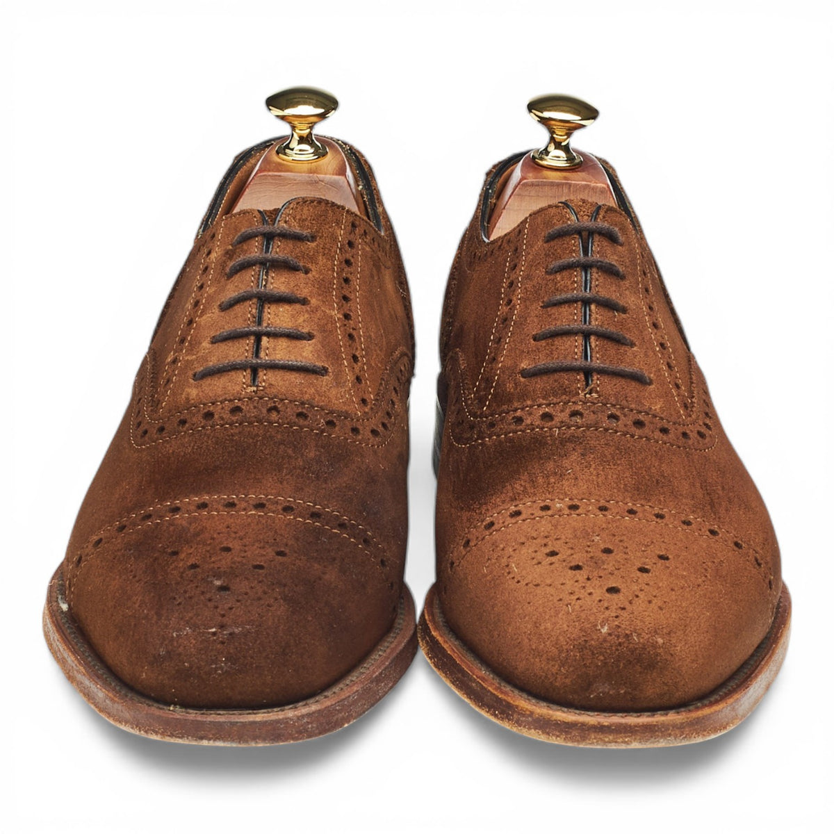 Snuff Brown Suede Oxford Brogues UK 8 F
