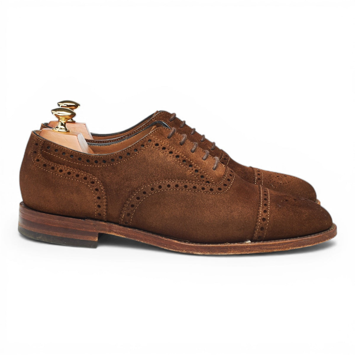 Snuff Brown Suede Oxford Brogues UK 8 F