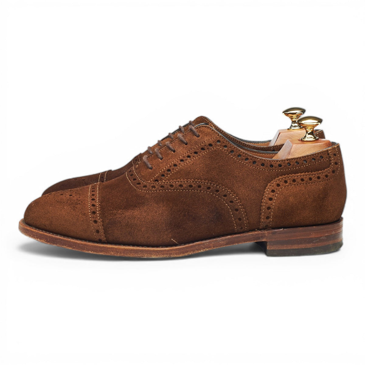 Snuff Brown Suede Oxford Brogues UK 8 F
