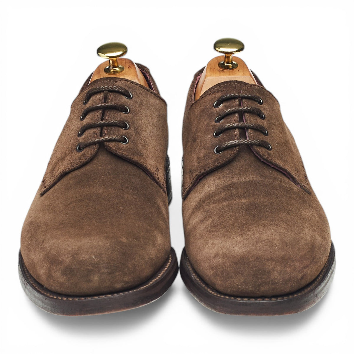 Brown Suede Derby UK 8 F