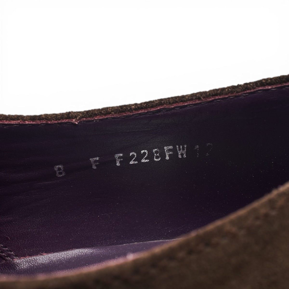 Brown Suede Derby UK 8 F