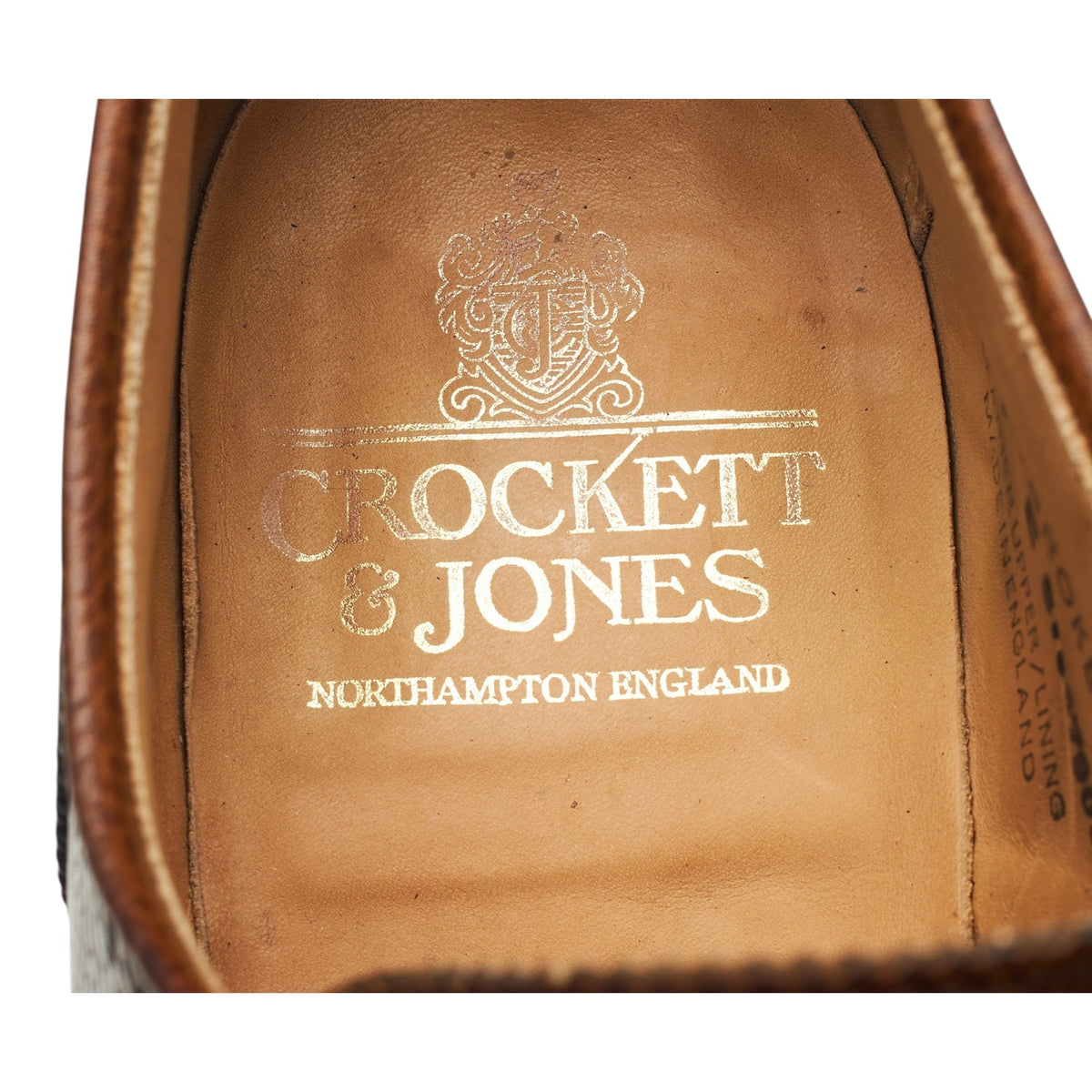 'Pembroke' Dark Brown Grain Leather Derby Brogues UK 7 E