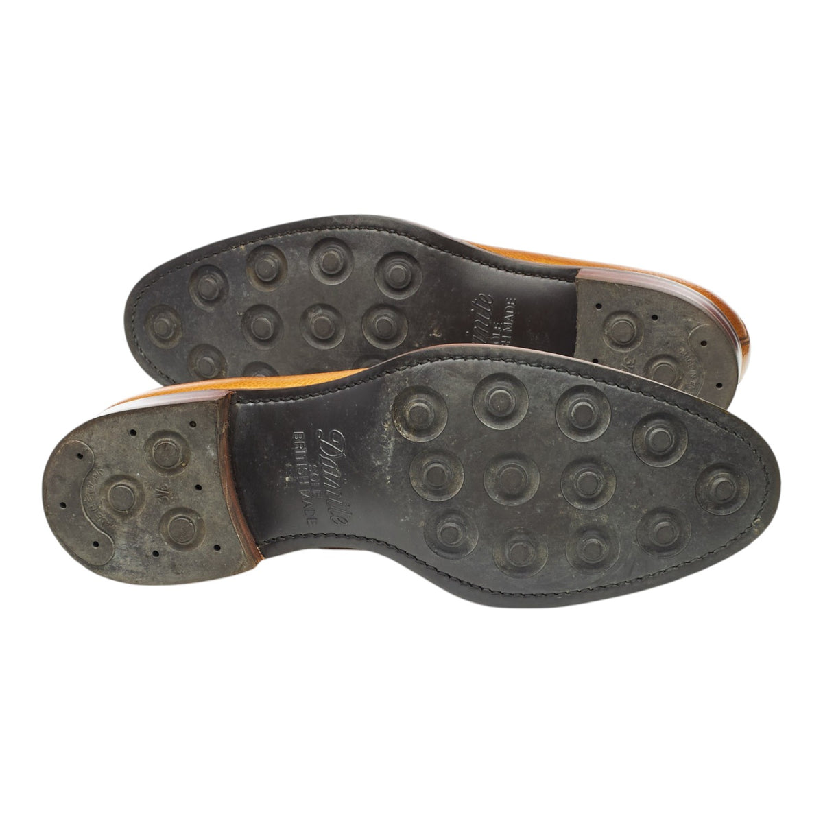 'Skye' Tan Brown Grain Leather Derby UK 7 F