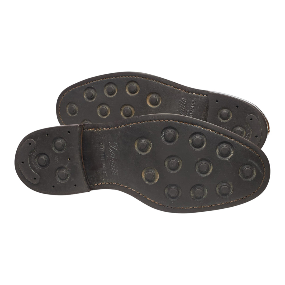 1880 'Badminton' Tan Brown Grain Leather Derby Brogues UK 9 G