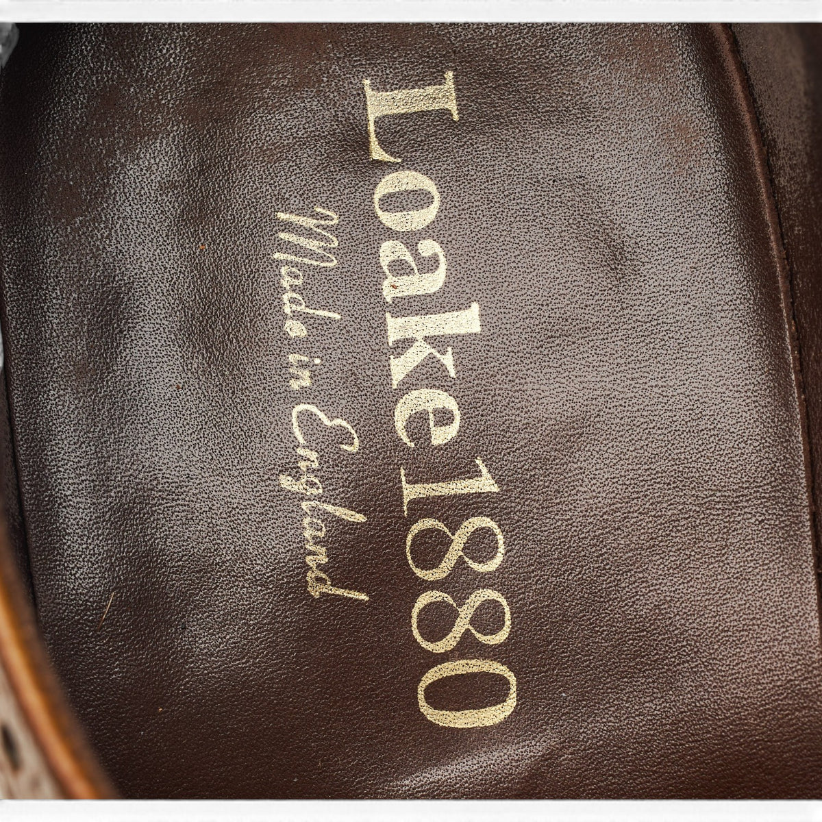 1880 'Badminton' Tan Brown Grain Leather Derby Brogues UK 9 G