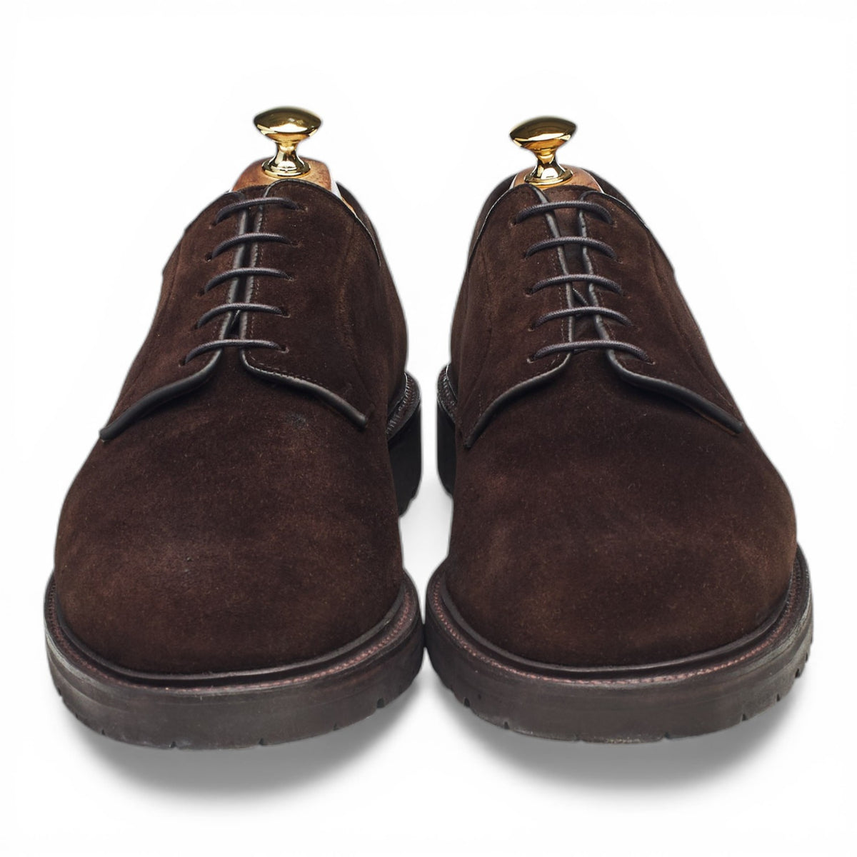 'Lanark 3' Dark Brown Suede Derby UK 10.5 E