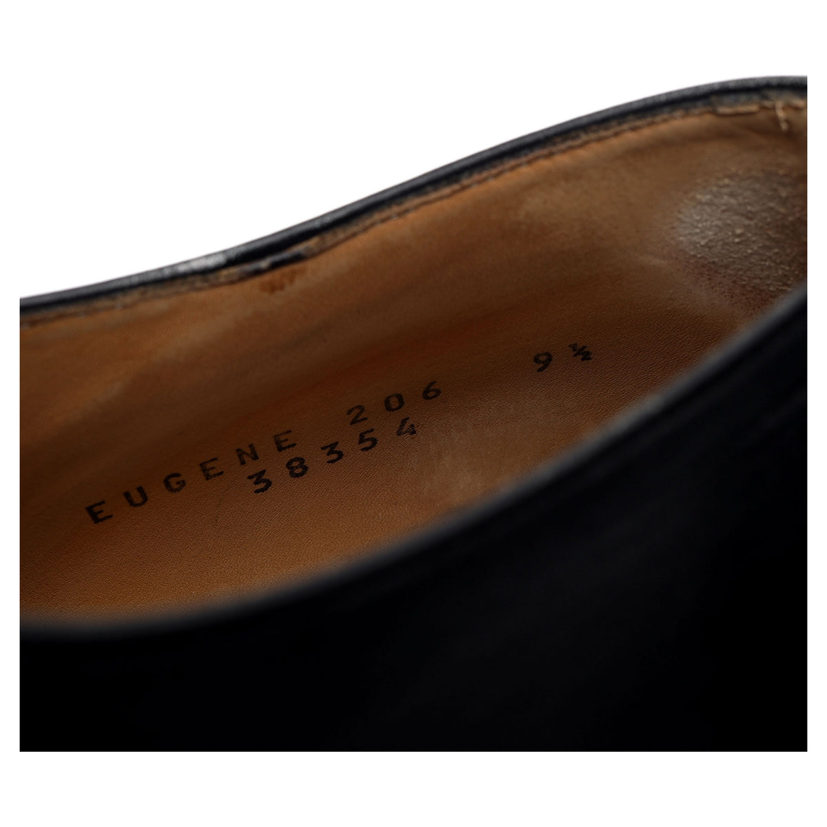 &#39;Eugene&#39; Black Leather Oxford UK 9.5