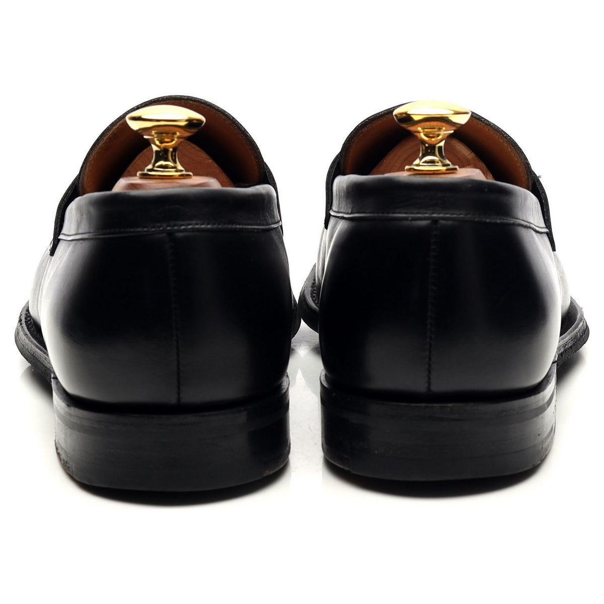 &#39;Manby&#39; Black Leather Loafers UK 6 G