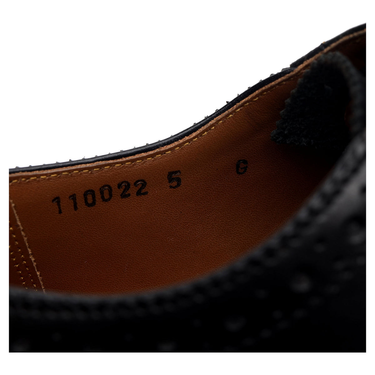 &#39;Angus&#39; Black Leather Oxford Brogues UK 5 G