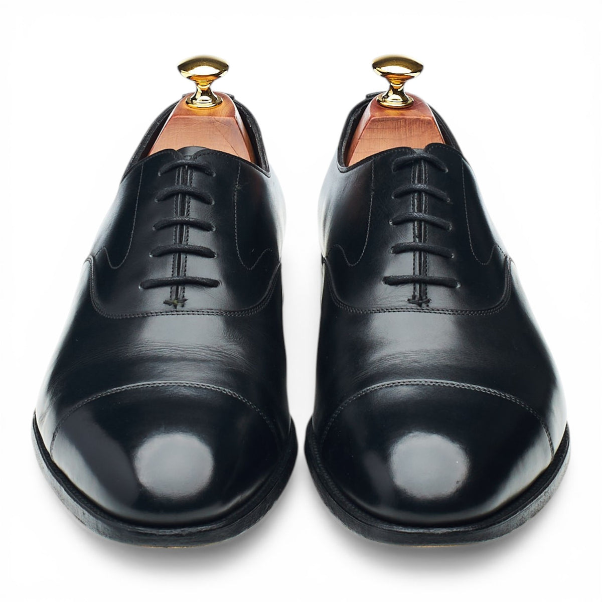 'Chelsea' Black Leather Oxford UK 9 E