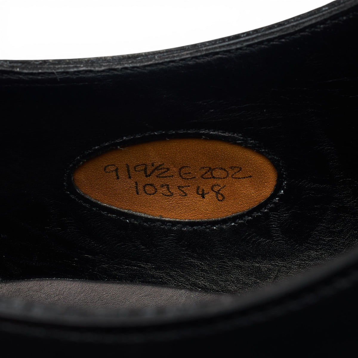 'Chelsea' Black Leather Oxford UK 9 E