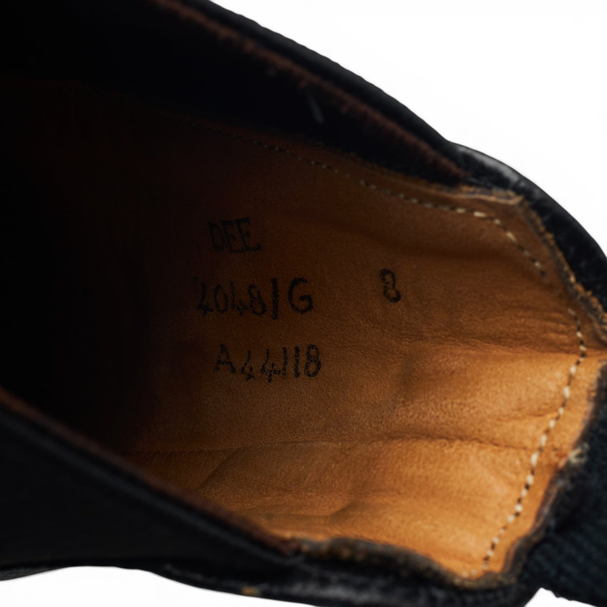 'Dee' Black Grain Leather Chelsea Boots UK 8 G