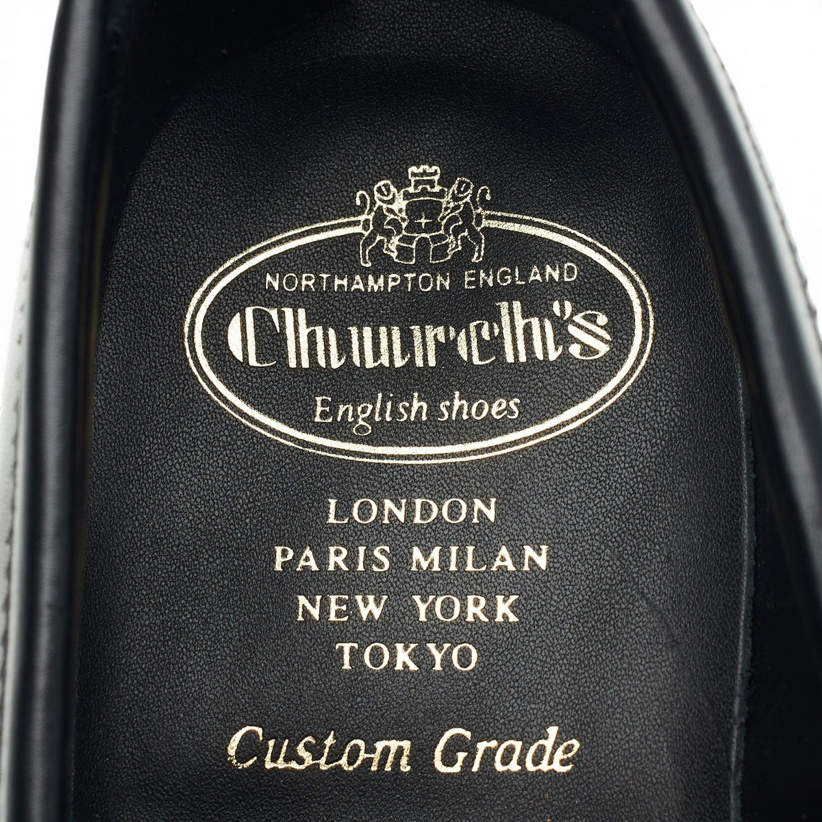 'Parham' Black Leather Split Toe Loafers UK 7 G