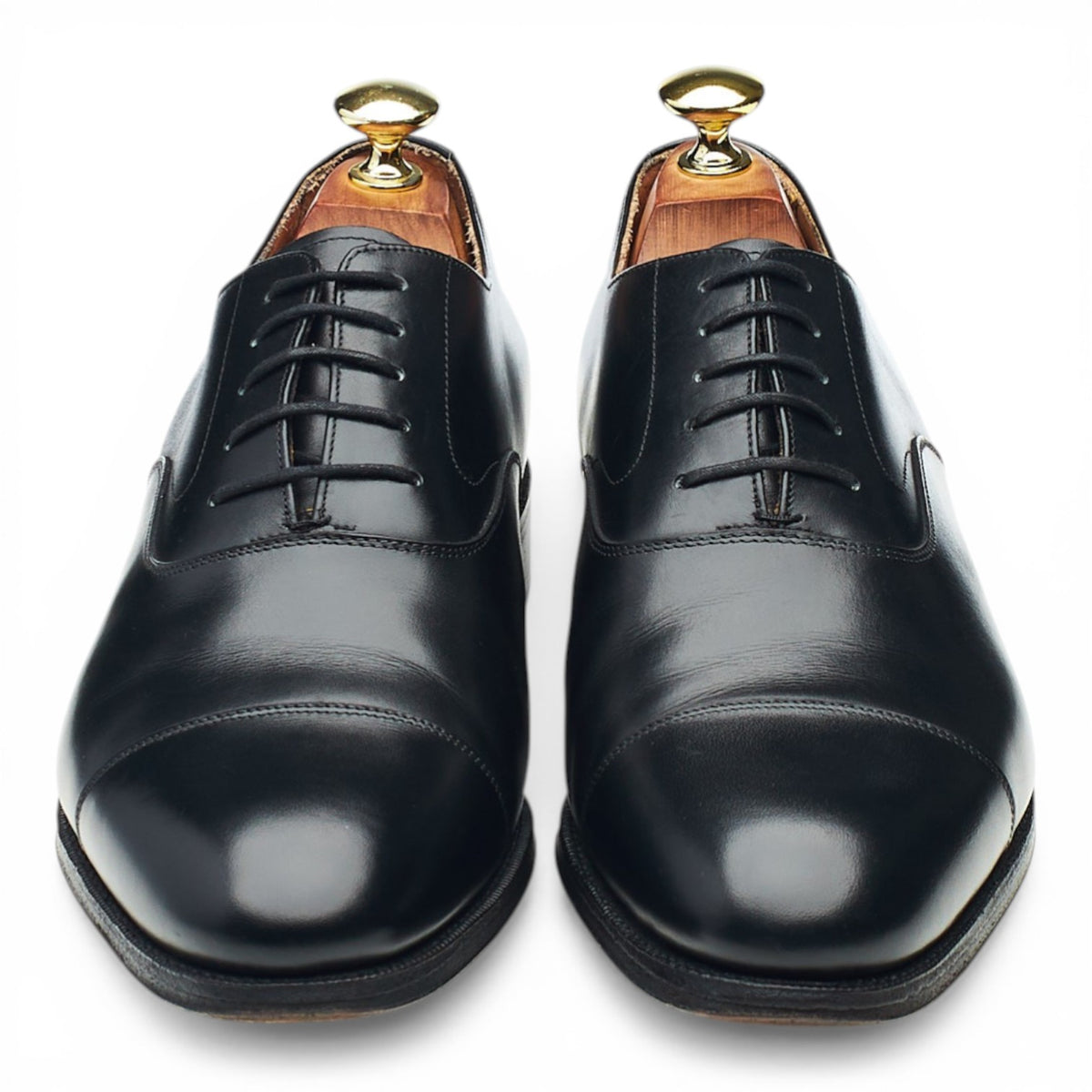 '101198' Black Leather Oxford UK 7 E