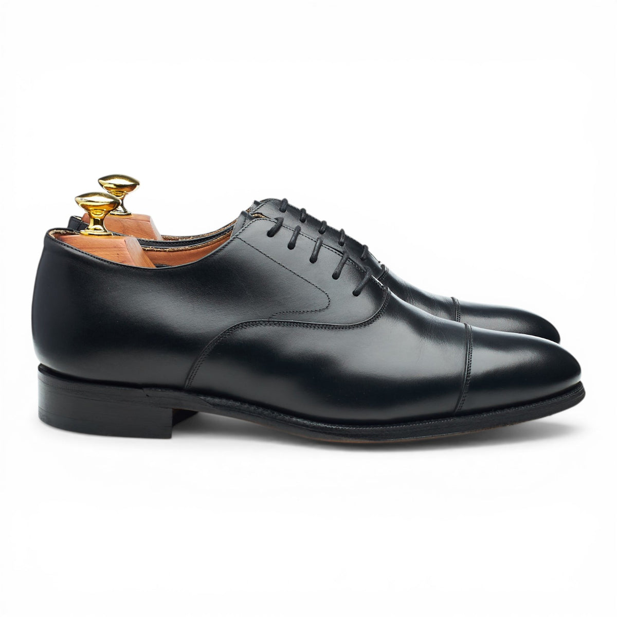 '101198' Black Leather Oxford UK 7 E
