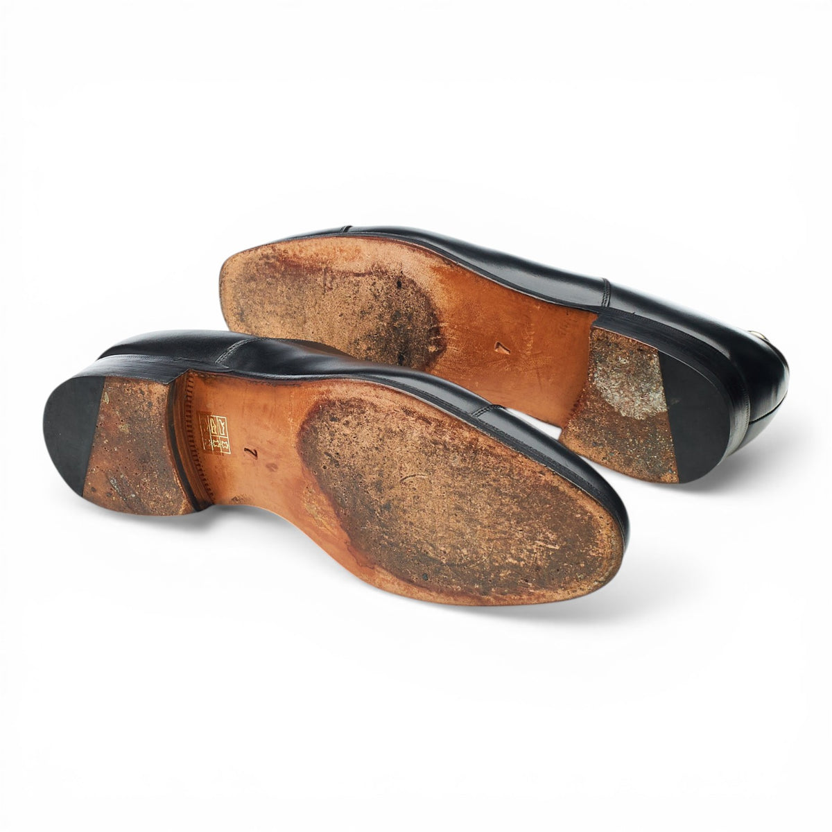 '101198' Black Leather Oxford UK 7 E