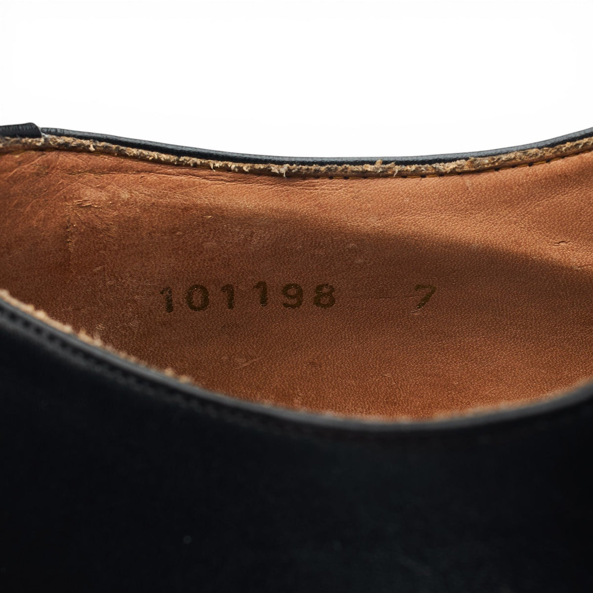 '101198' Black Leather Oxford UK 7 E