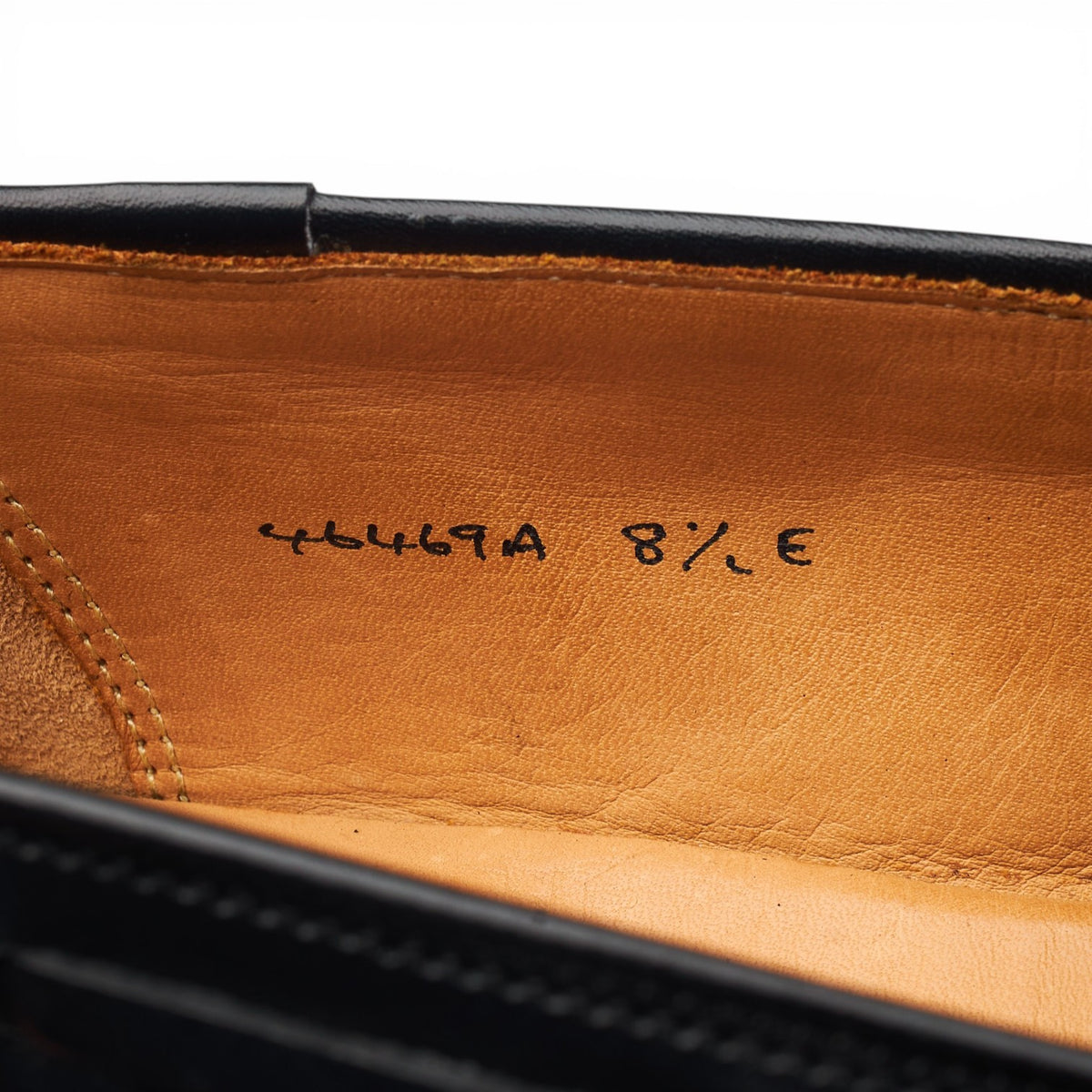 'Adrian' Black Leather Tassel Loafers UK 8.5 E