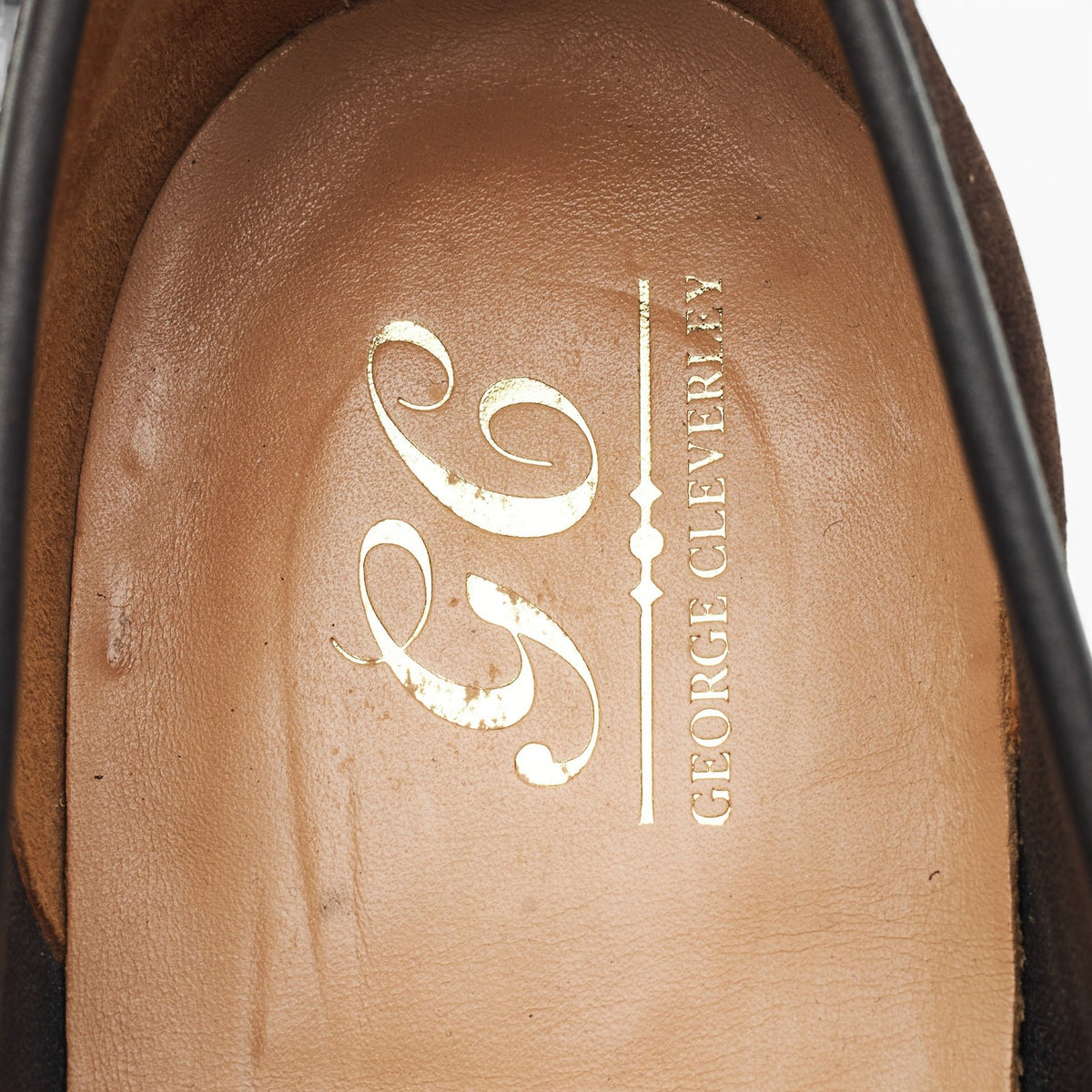 'George' Dark Brown Suede Loafers UK 11 E