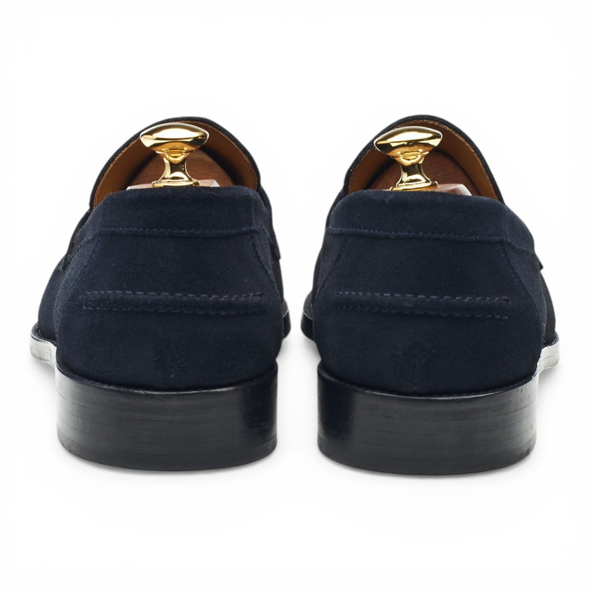 'Avon' Navy Blue Suede Loafers UK 11.5