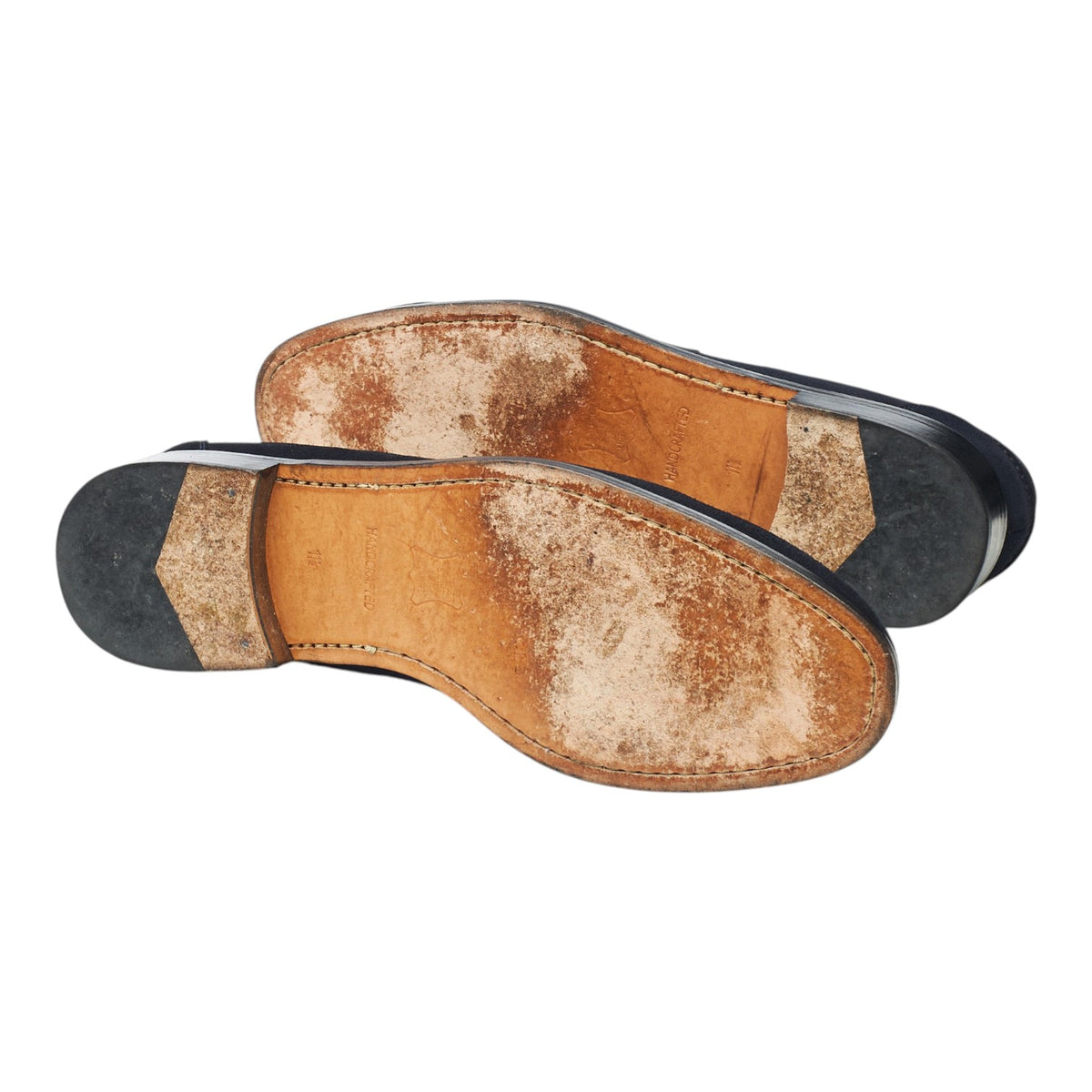 'Avon' Navy Blue Suede Loafers UK 11.5