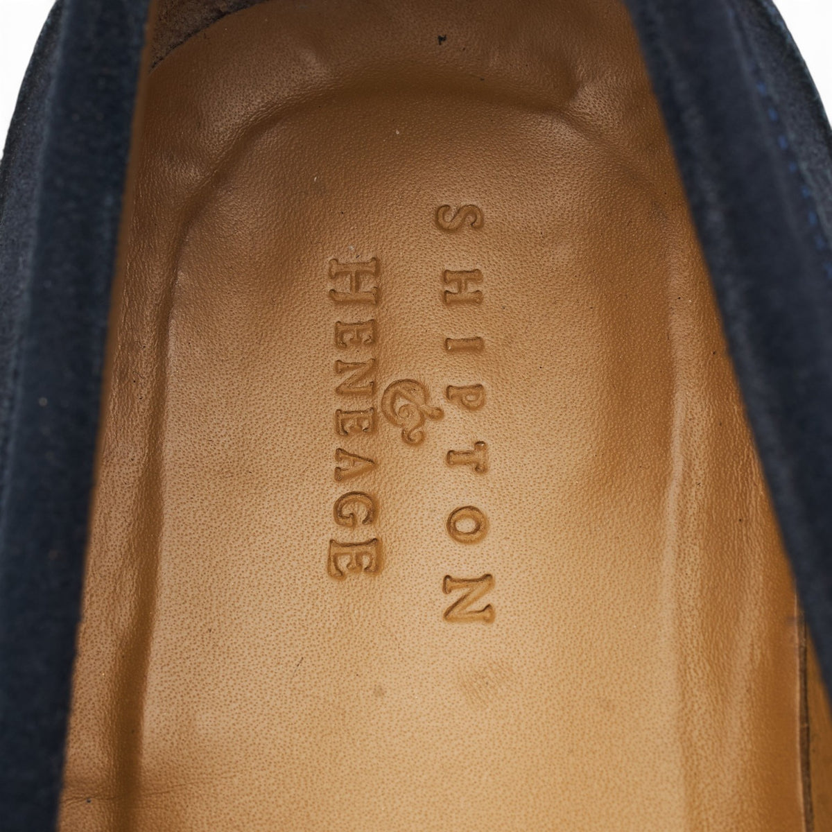 'Avon' Navy Blue Suede Loafers UK 11.5