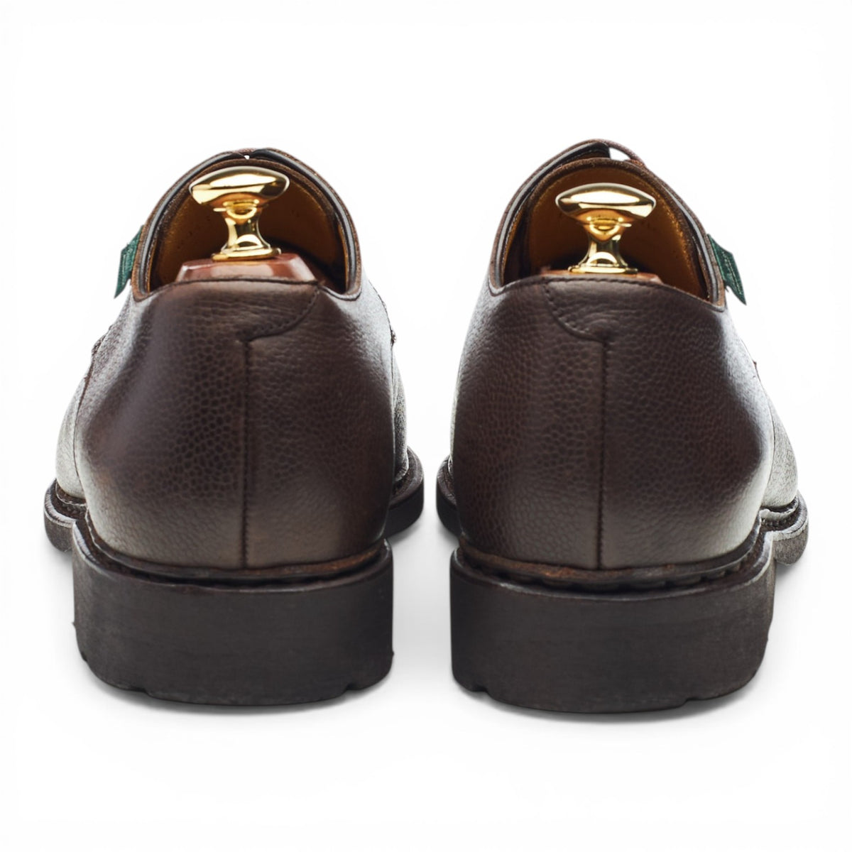 Dark Brown Leather Split Toe Derby UK 9