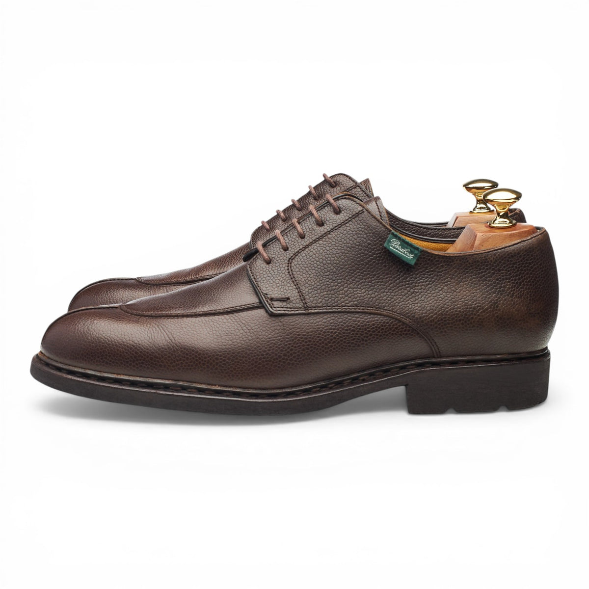 Dark Brown Leather Split Toe Derby UK 9
