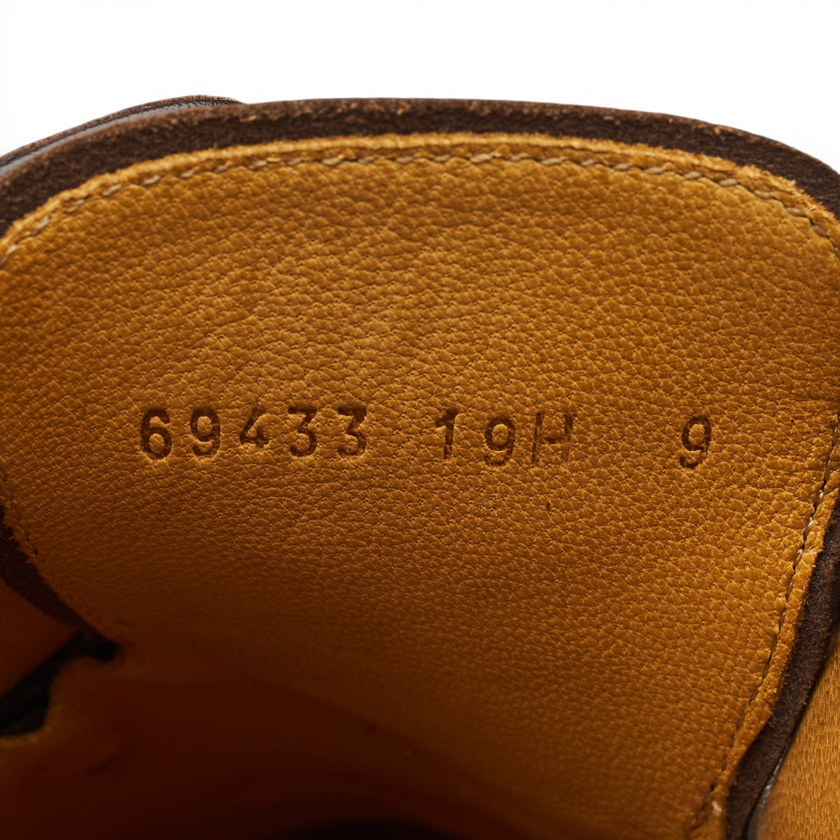 Dark Brown Leather Split Toe Derby UK 9