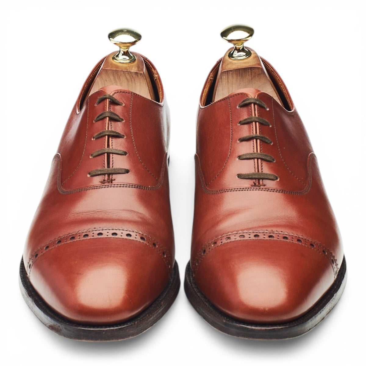 'Arundel' Tan Brown Leather Oxford UK 7.5 F