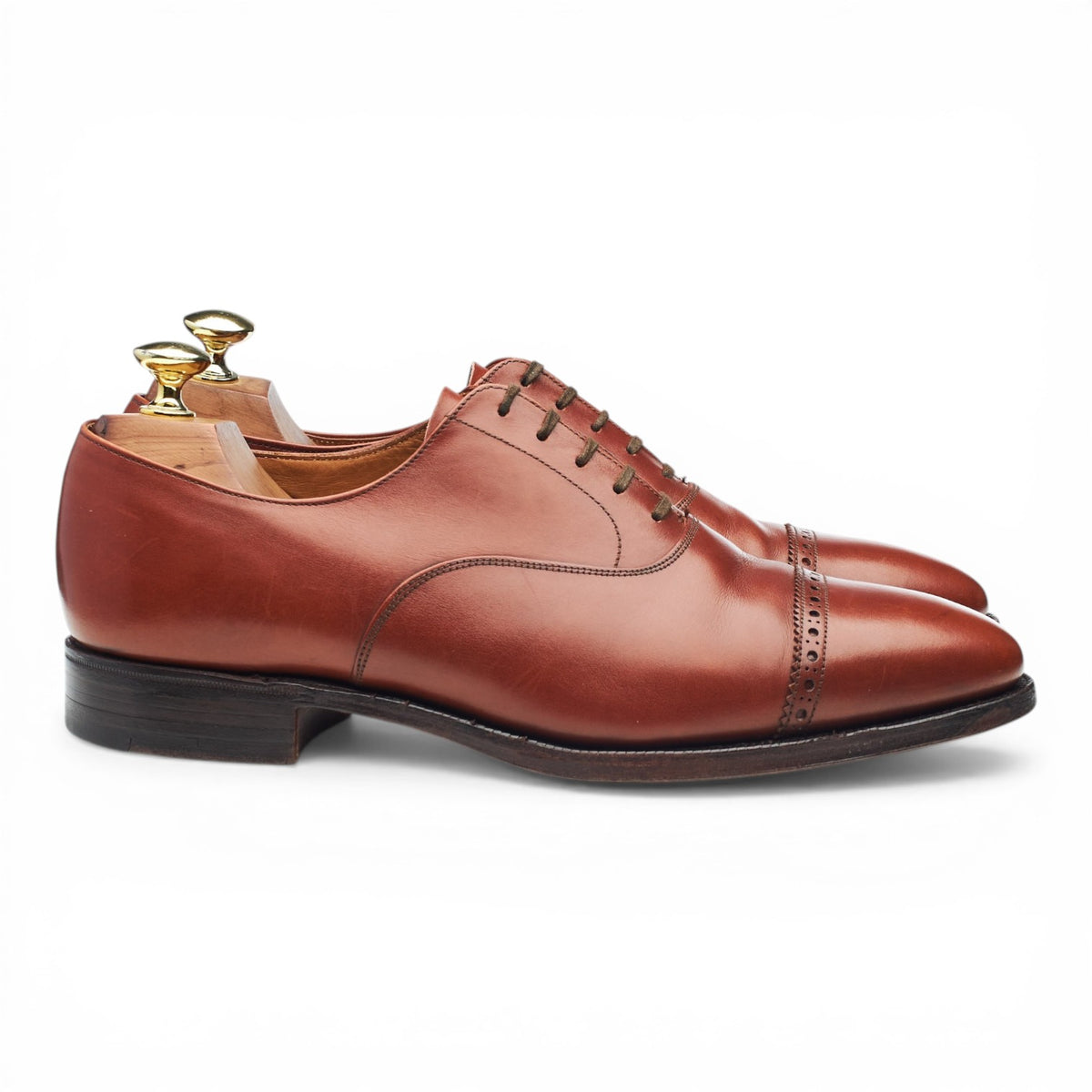 'Arundel' Tan Brown Leather Oxford UK 7.5 F