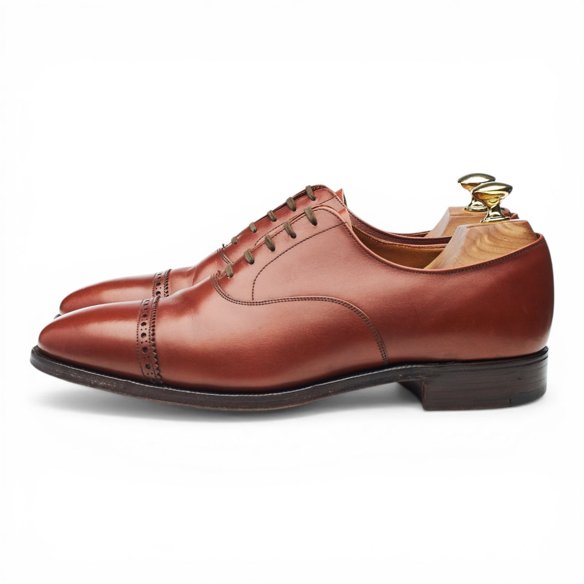'Arundel' Tan Brown Leather Oxford UK 7.5 F