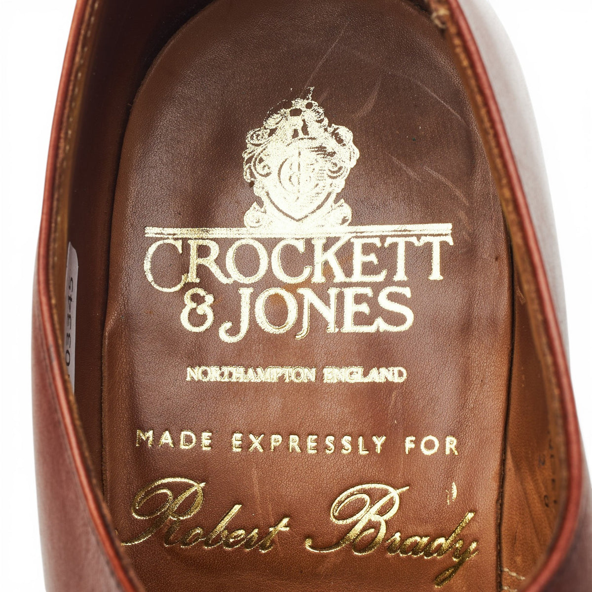 'Arundel' Tan Brown Leather Oxford UK 7.5 F