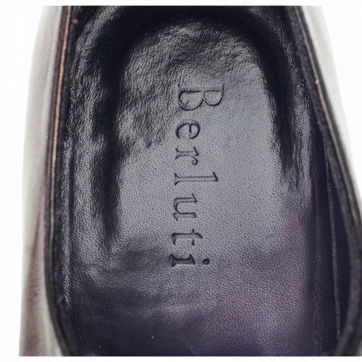 Burgundy Patina Leather Cap Toe Derby UK 7.5